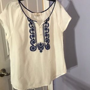 Perfect loft light blouse size large